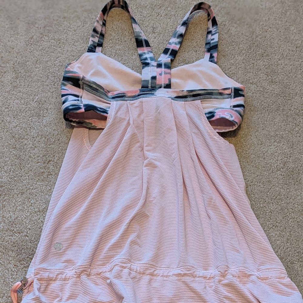 Lululemon Pink Camo Bra Tank Size 4